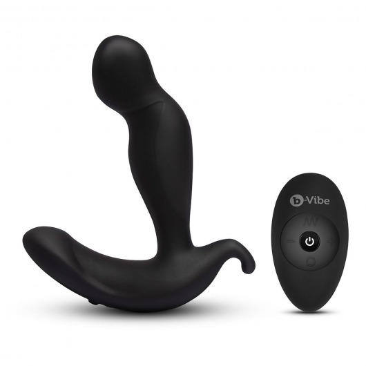 Черный анальный стимулятор с вращением и вибрацией 360 Plug - 13 см. - b-Vibe - в Северске купить с доставкой