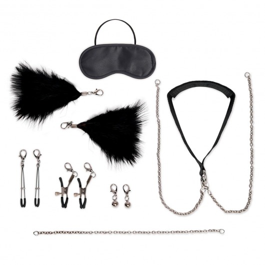 Большой эротический набор из 12 предметов Interchangeable Collar   Nipple Clips Set - Lux Fetish - купить с доставкой в Северске