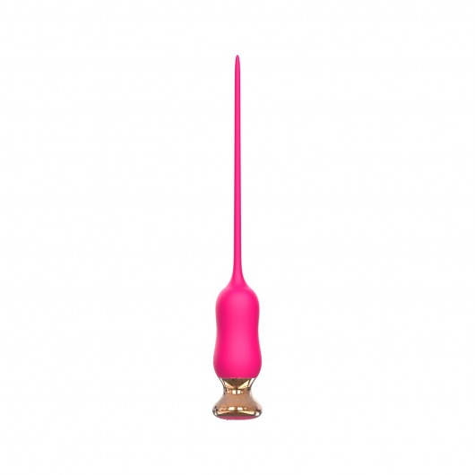 Розовый тонкий стимулятор Nipple Vibrator - 23 см. - I-MOON - купить с доставкой в Северске