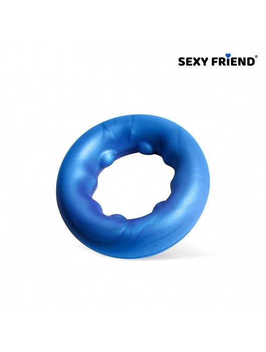 Синее эрекционное кольцо без вибрации - 1137 - в Северске купить с доставкой