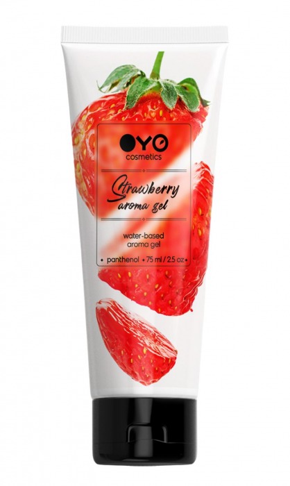 Лубрикант на водной основе OYO Aroma Gel Strawberry с ароматом клубники - 75 мл. - OYO - купить с доставкой в Северске