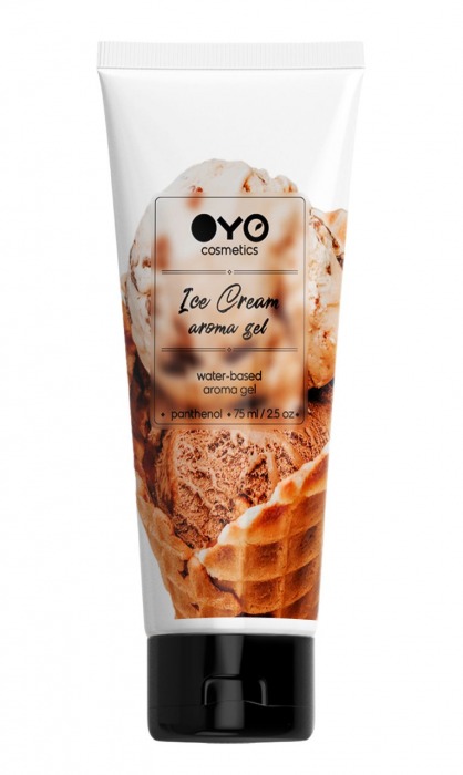 Лубрикант на водной основе OYO Aroma Gel Ice Cream с ароматом пломбира - 75 мл. - OYO - купить с доставкой в Северске
