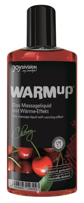 Разогревающее масло WARMup Cherry - 150 мл. - Joy Division - купить с доставкой в Северске