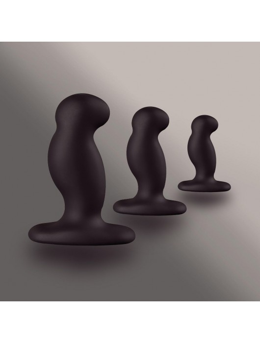 Набор из 3 массажеров простаты чёрного цвета NEXUS ANAL STARTER KIT - Nexus Range - в Северске купить с доставкой