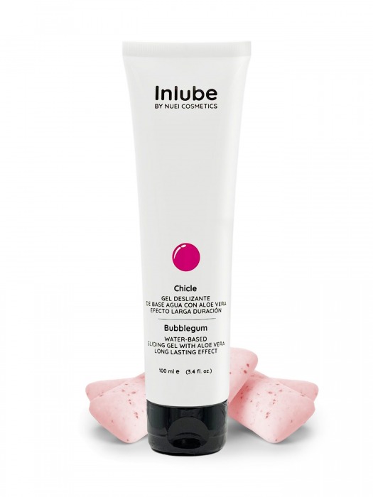 Лубрикант на водной основе Nuei Inlube с алоэ вера и ароматом бабл-гам - 100 мл. - Nuei cosmetics - купить с доставкой в Северске