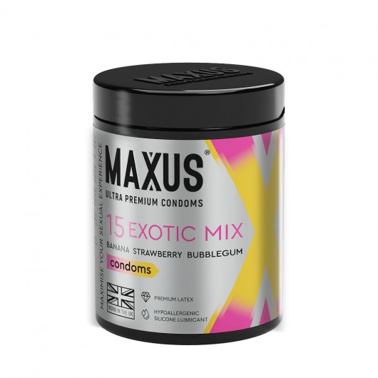 Цветные ароматизированные презервативы MAXUS Exotic Mix - 15 шт. - Maxus - купить с доставкой в Северске