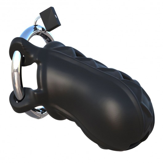 Черный замок верности Extreme Silicone Cock Blocker - Pipedream - купить с доставкой в Северске