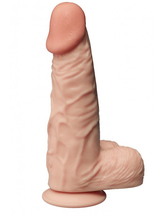 Телесный вибромассажер на присоске - 22,6 см. - LOVETOY (А-Полимер)