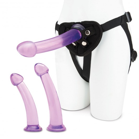 Тренировочный набор с тремя насадками Pegging Training Set - Lux Fetish - купить с доставкой в Северске