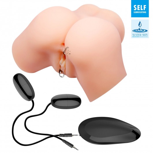 Телесный мастурбатор-полуторс с вибрацией Samantha - Baile - в Северске купить с доставкой