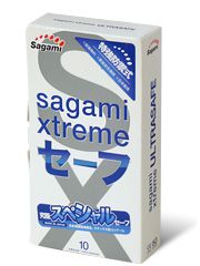 Презервативы Sagami Xtreme Ultrasafe с двойным количеством смазки - 10 шт. - Sagami - купить с доставкой в Северске