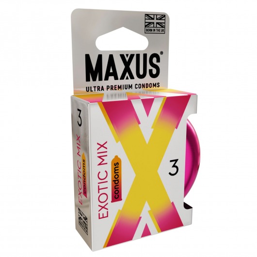 Ароматизированные презервативы Maxus Exotic Mix - 3 шт. - Maxus - купить с доставкой в Северске