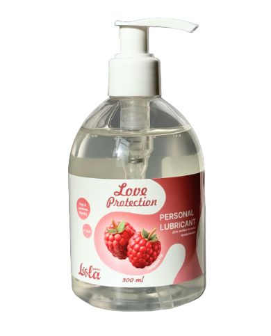 Лубрикант на водной основе Love Protection Raspberry с ароматом малины - 300 мл. - Lola Games - купить с доставкой в Северске