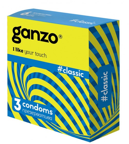 Классические презервативы с обильной смазкой Ganzo Classic - 3 шт. - Ganzo - купить с доставкой в Северске