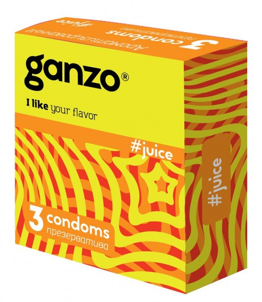 Ароматизированные презервативы Ganzo Juice - 3 шт. - Ganzo - купить с доставкой в Северске