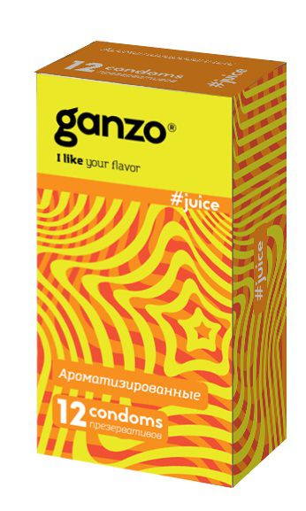 Ароматизированные презервативы Ganzo Juice - 12 шт. - Ganzo - купить с доставкой в Северске
