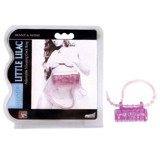 Эрекционное кольцо с вибратором LITTLE LILAC - Dream Toys - в Северске купить с доставкой