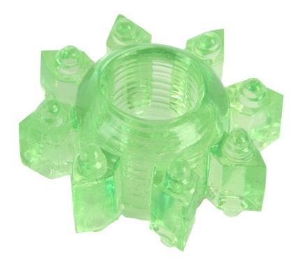 Зеленое эрекционное кольцо-звезда - Toyfa Basic - в Северске купить с доставкой