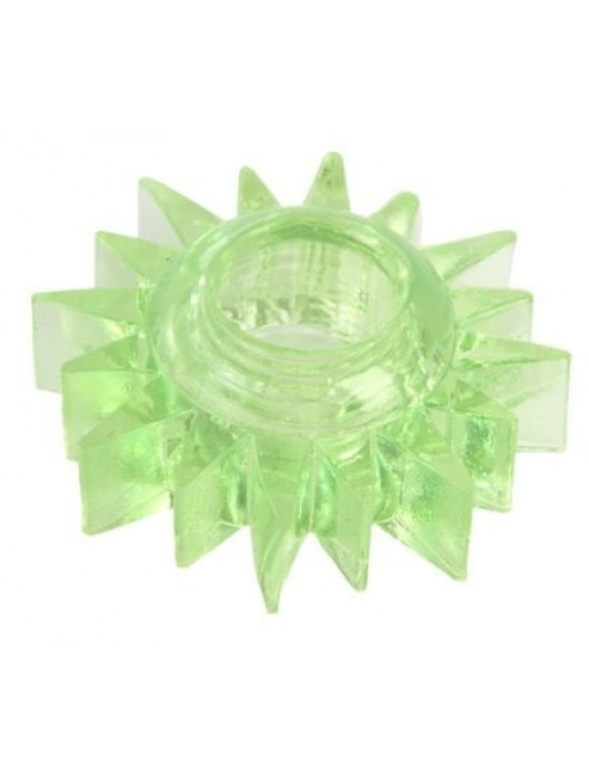 Зеленое эрекционное кольцо-солнце - Toyfa Basic - в Северске купить с доставкой