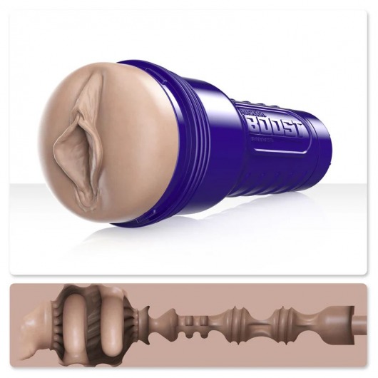 Телесный мастурбатор-вагина Fleshlight Boost Bang - Fleshlight - в Северске купить с доставкой