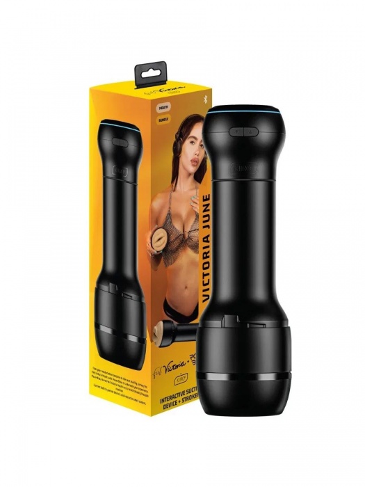 Мастурбатор-ротик с интерактивной насадкой PowerBlow   FeelVictoria Mouth - Kiiroo - в Северске купить с доставкой