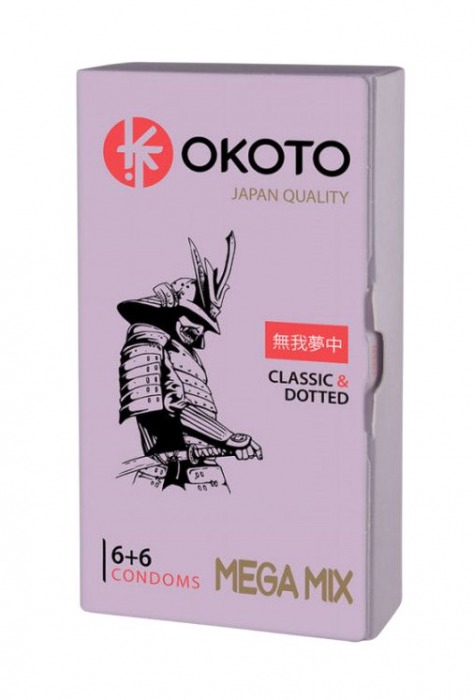 Презервативы OKOTO Mega Mix - 12 шт. - Sitabella - купить с доставкой в Северске