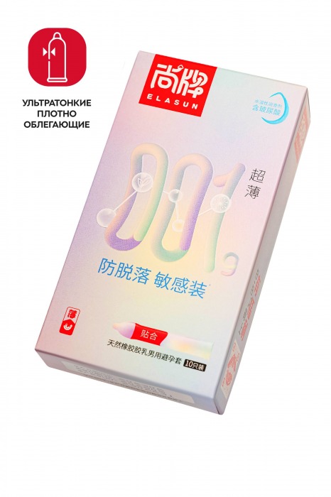 Ультратонкие облегающие презервативы Elasun Slim Fit - 10 шт. - Elasun - купить с доставкой в Северске