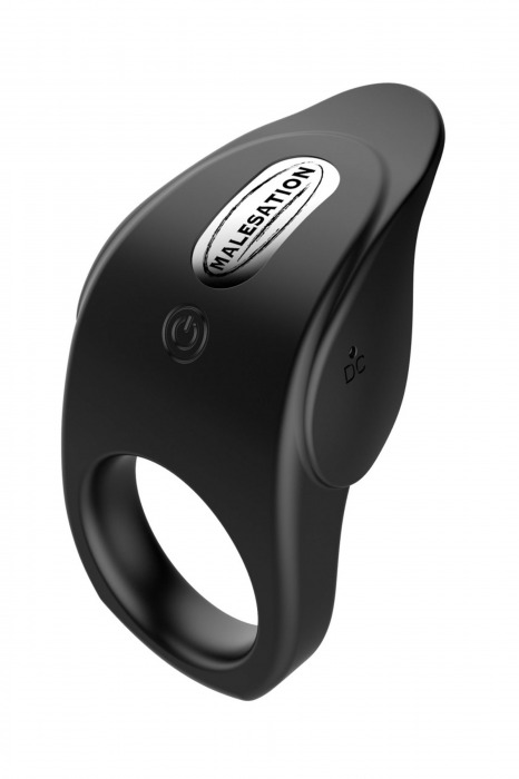 Черное эрекционное виброкольцо Vibro Lust Ring - MALESATION - в Северске купить с доставкой