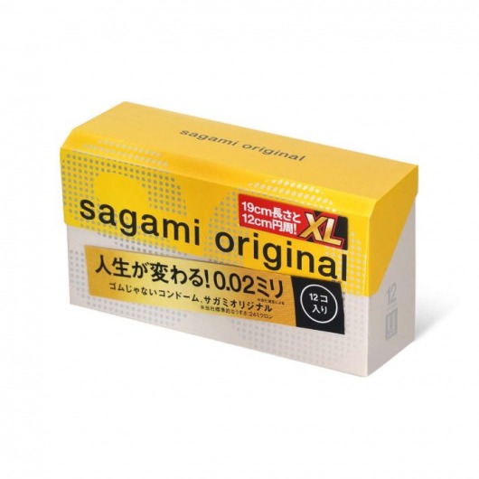 Презервативы увеличенного размера Sagami Original 0.02 XL-size - 12 шт. - Sagami - купить с доставкой в Северске