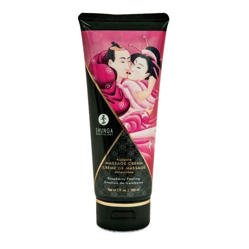 Массажный крем для тела с ароматом малины Raspberry feeling - 200 мл. - Shunga - купить с доставкой в Северске