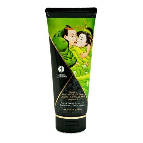 Массажный крем для тела с ароматом груши и зелёного чая Pear   Exotic Green Tea - 200 мл. - Shunga - купить с доставкой в Северске