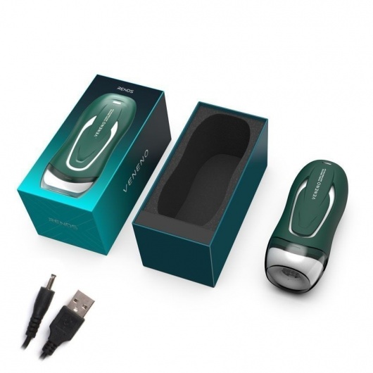 Зеленый вибромастурбатор с голосовым сопровождением Veneno - Rends - в Северске купить с доставкой