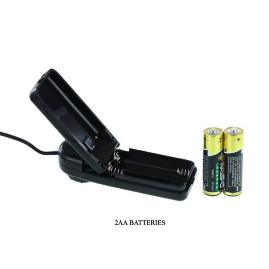 Вибратор-гигант на присоске и с выносным пультом управления - 26 см. - Baile