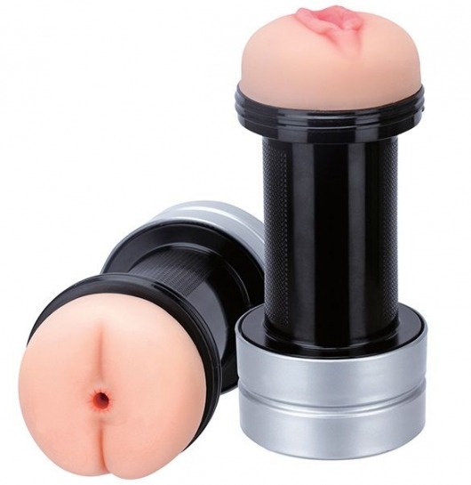 Мастурбатор 2-в-1 REALSTUFF 2 IN 1 HUMMER ANUS   VAGINA: вагина и анус - Dream Toys - в Северске купить с доставкой
