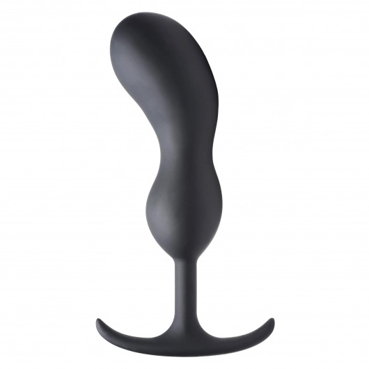 Черный массажер простаты с утяжелителями Premium Silicone Weighted Prostate Plug XL - 20,8 см. - XR Brands - в Северске купить с доставкой