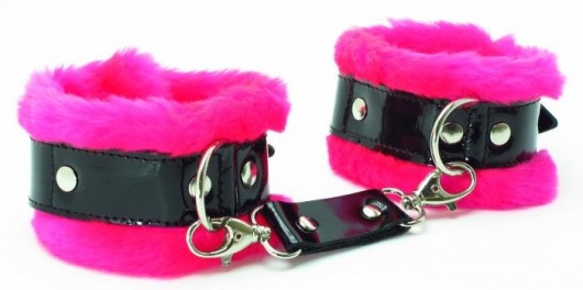 Розовые наручники с мехом BDSM Light - БДСМ Арсенал - купить с доставкой в Северске