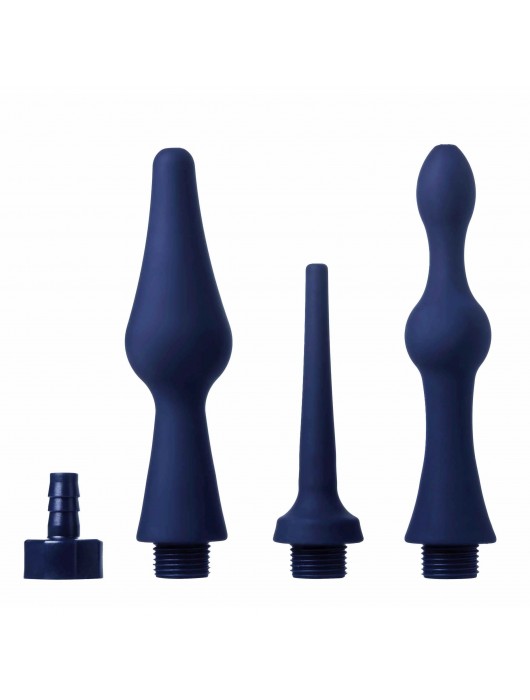 Набор из 3 универсальных насадок для анального душа Universal 3 Piece Silicone Enema Attachment Set - XR Brands - купить с доставкой в Северске