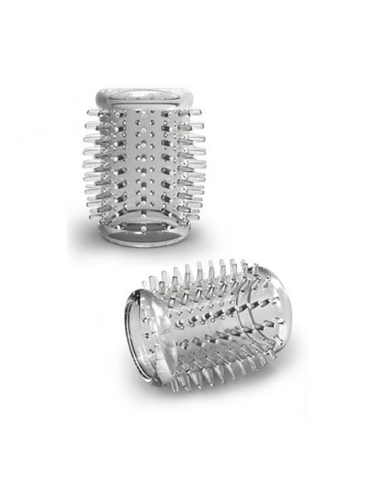 Прозрачная насадка с шипами STAY HARD COCK SLEEVE 01 CLEAR - Blush Novelties - в Северске купить с доставкой