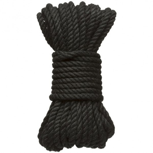 Черная верёвка для связывания и фиксации Bind Tie - 9,14 м. - Doc Johnson - купить с доставкой в Северске