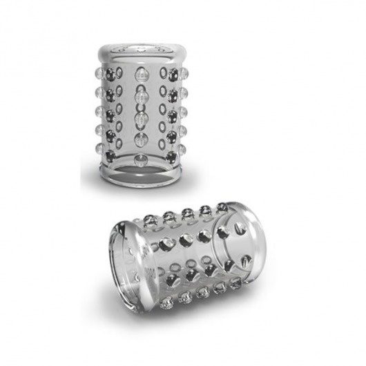 Прозрачная насадка на пенис с шишечками STAY HARD COCK SLEEVE 02 CLEAR - Blush Novelties - в Северске купить с доставкой