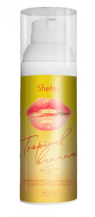 Интимная гель-смазка Shefox Premium «Тропический банан» - 50 мл. - Shefox - купить с доставкой в Северске