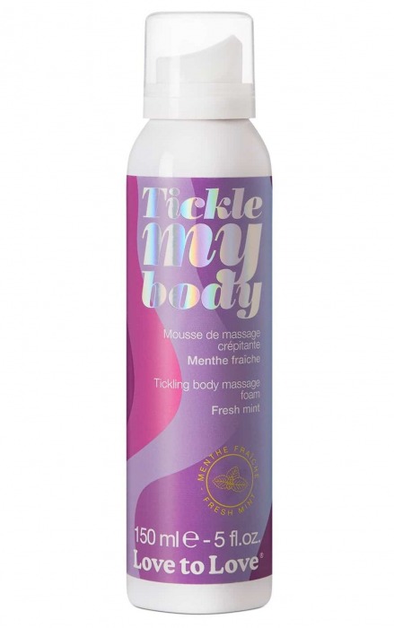 Массажная хрустящая пенка Tickle My Body Fresh Mint с ароматом мяты - 150 мл. - Love to Love - купить с доставкой в Северске