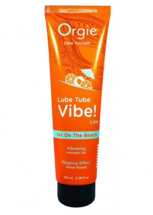 Гель с эффектом вибрации Lube Tube Vibe Low Sex On The Beach - 100 мл. - ORGIE - купить с доставкой в Северске