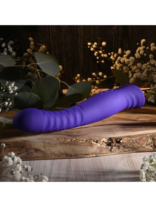 Фиолетовый вибростимулятор Trixxxie - 22,2 см. - Selopa