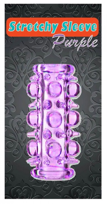 Фиолетовая насадка на пенис с шипами и шишечками - Boys of Toys - в Северске купить с доставкой