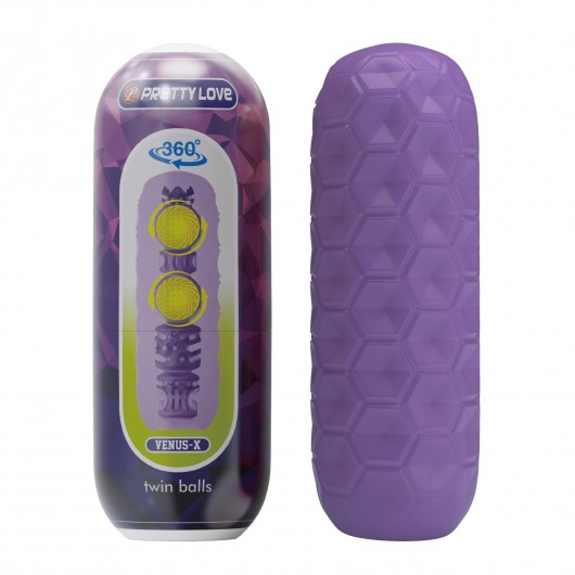 Фиолетовый мастурбатор Venus-X Twin balls - Baile - в Северске купить с доставкой