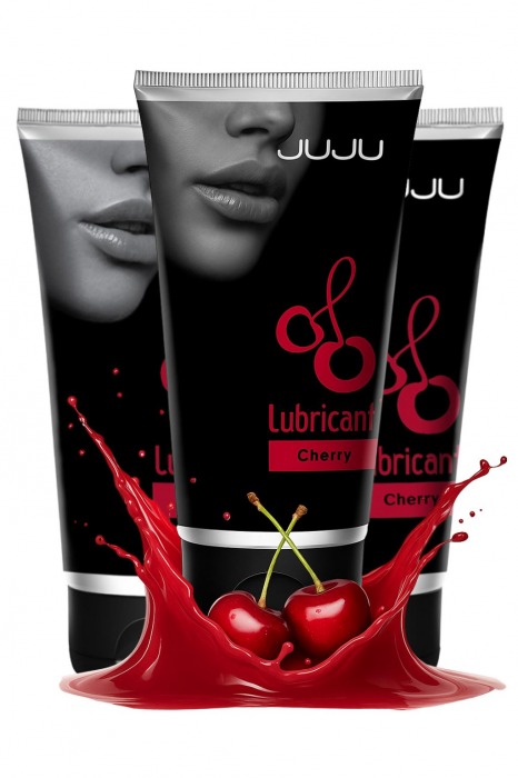 Набор из 3 съедобных лубрикантов JUJU со вкусом вишни - JuJu - купить с доставкой в Северске