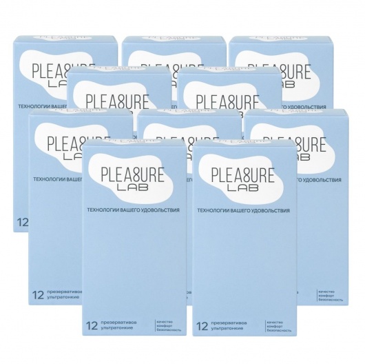 Набор из 10 упаковок ультратонких презервативов Pleasure Lab (по 12 шт.) - Pleasure Lab - купить с доставкой в Северске