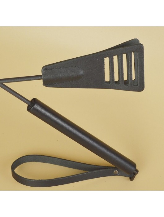 Черный кожаный стек «Сириус» - 60 см. - Sitabella - купить с доставкой в Северске