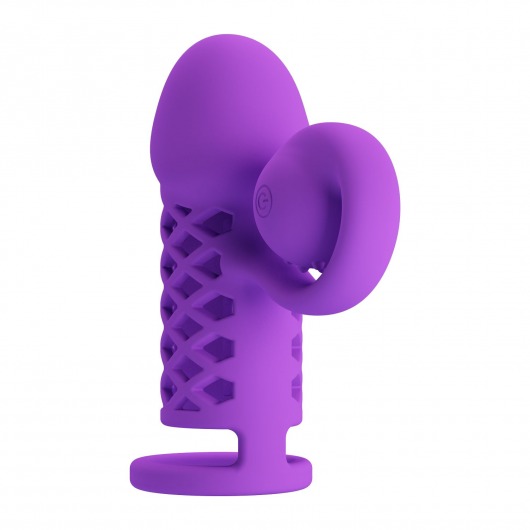 Фиолетовая вибронасадка с клиторальным отростком Harden - Baile - в Северске купить с доставкой